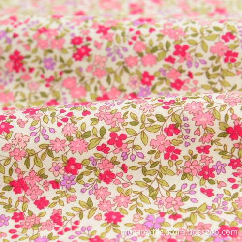 80 Benang Count Cotton Floral Printed Liberty Fabric